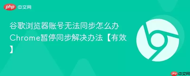 谷歌浏览器账号无法同步怎么办 Chrome暂停同步解决方法【有效】