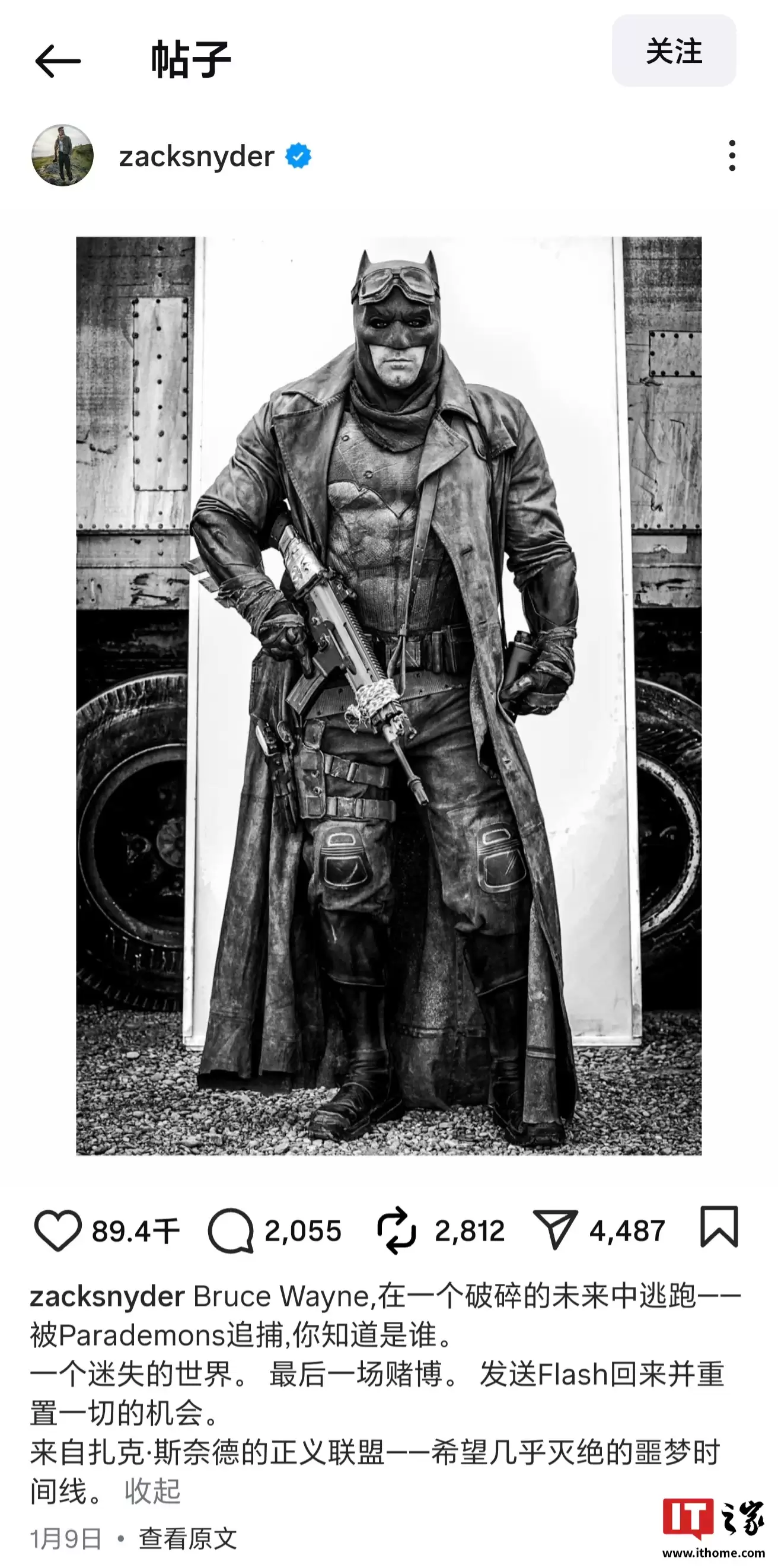 DCEU 遗产：扎克·施奈德导演释出亨利·卡维尔版《超人》《正义联盟》未公开剧照