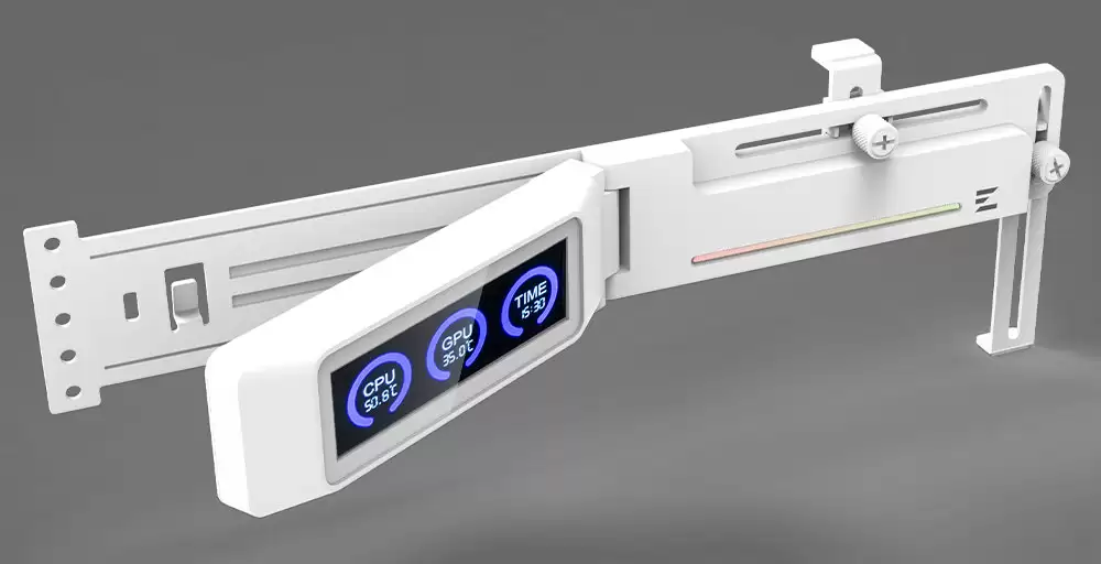 zalman 思民推出 ZM-VS3 DS 显卡支架，配备温度、时间数显屏