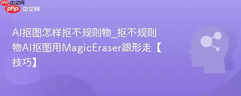 AI抠图怎样抠不规则物_抠不规则物AI抠图用MagicEraser跟形走【技巧】