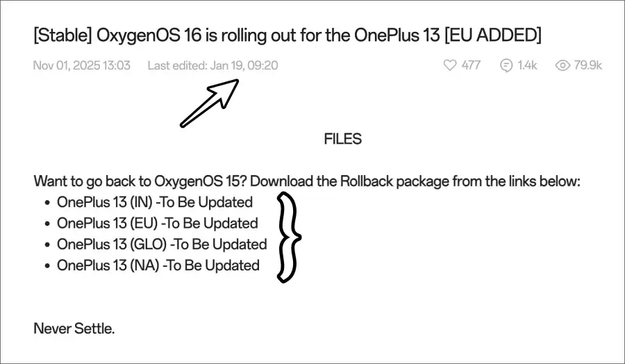 消息称一加 Ace 5 等手机安装 ColorOS 16.0.3.5xx 后开启防回滚,回退必变砖