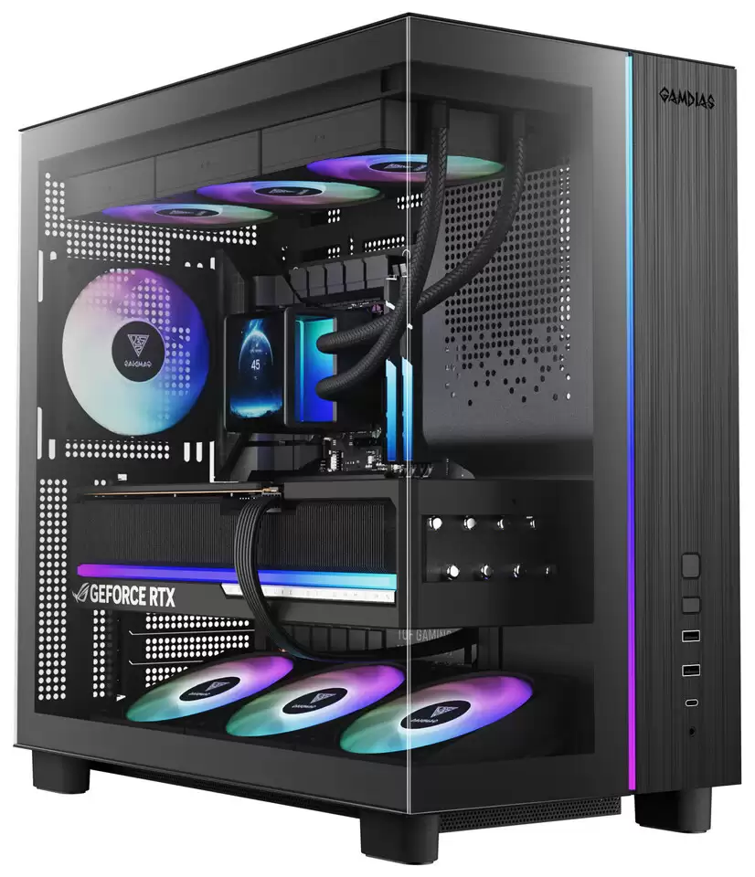 Gamdias 推出 ATLAS M4 中塔机箱：隐藏式电源设计，支持背插主板