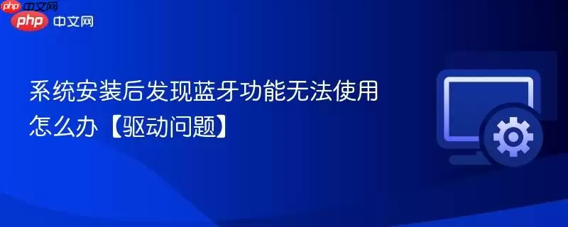 系统安装后蓝牙功能用不了怎么办【驱动问题】