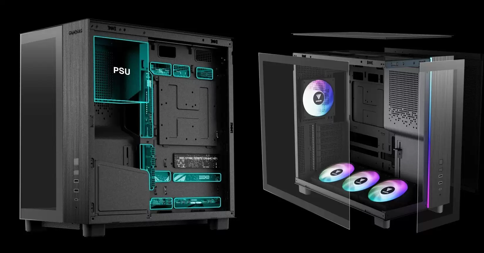 Gamdias 推出 ATLAS M4 中塔机箱：隐藏式电源设计，支持背插主板