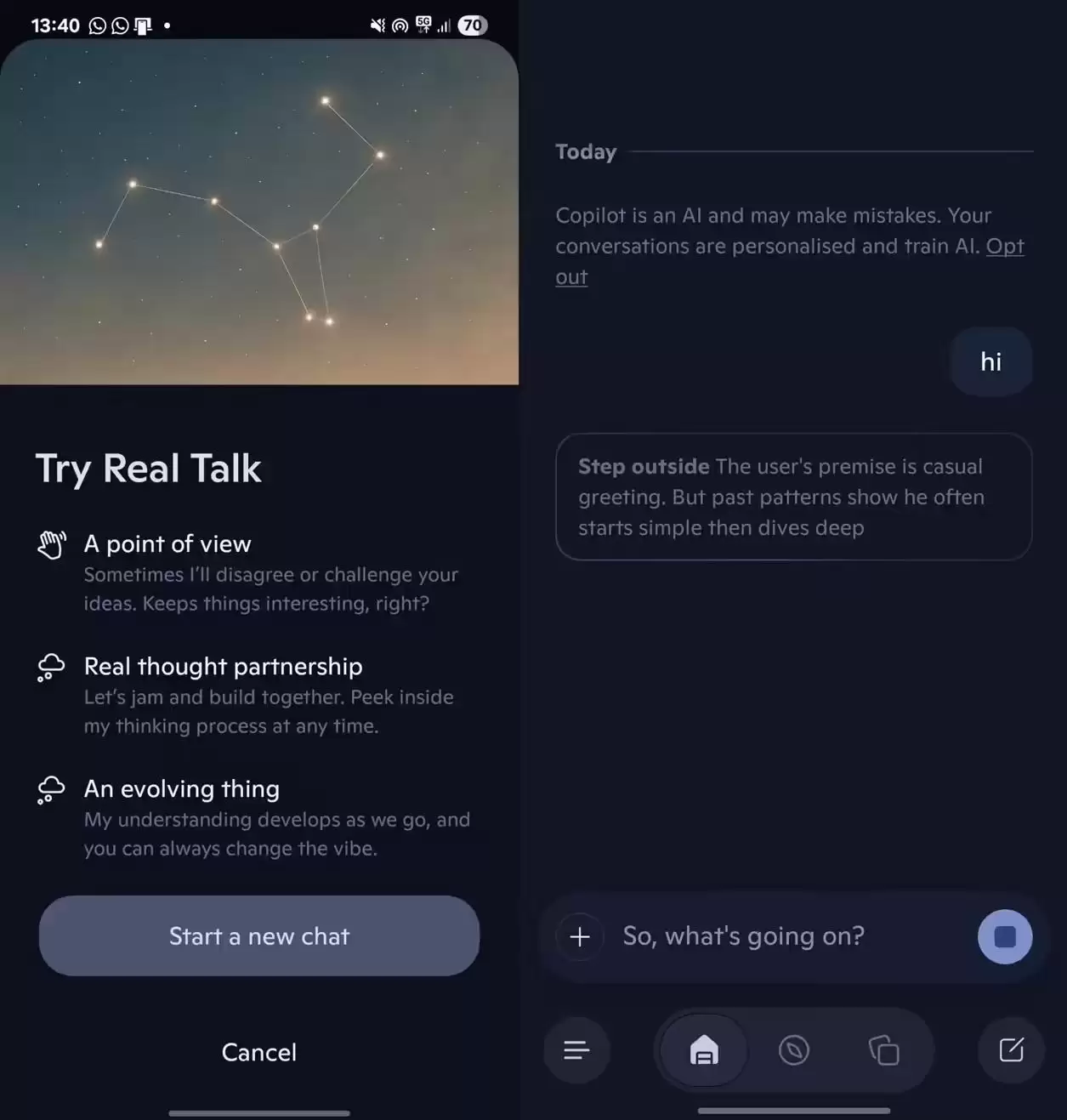 让AI“说人话”：微软Copilot上线测试Real Talk，真诚和你对话