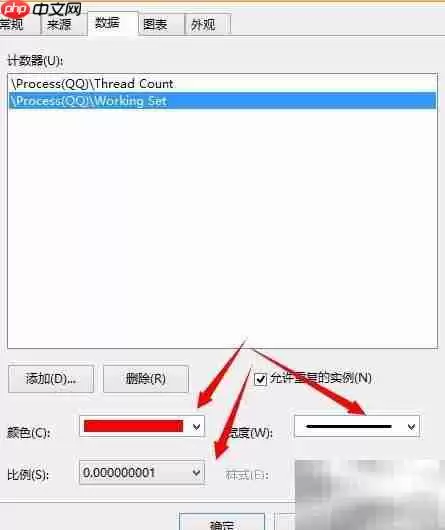 Windows性能监视器监控进程