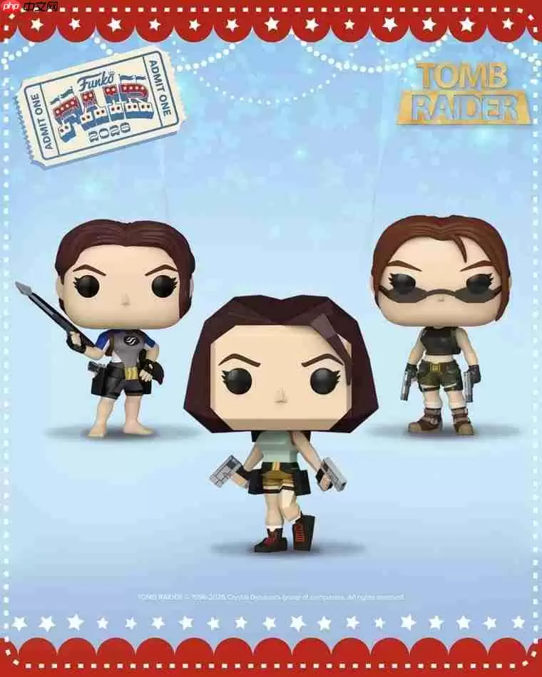可爱大头劳拉！《古墓丽影》Funko pop系列人偶公布