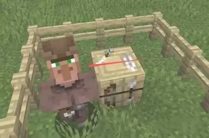 我的世界怎么给村民更改职业