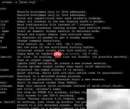Screen快速入门：SSH会话管理