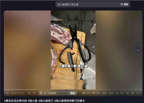 张小泉剪刀剪鲜鱼时手柄断裂 客服回应：已登记