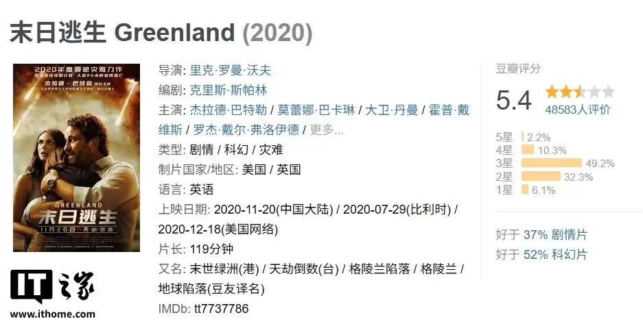 开年第一炸：动作科幻电影《末日逃生 2：迁移》定档 1 月 31 日上映