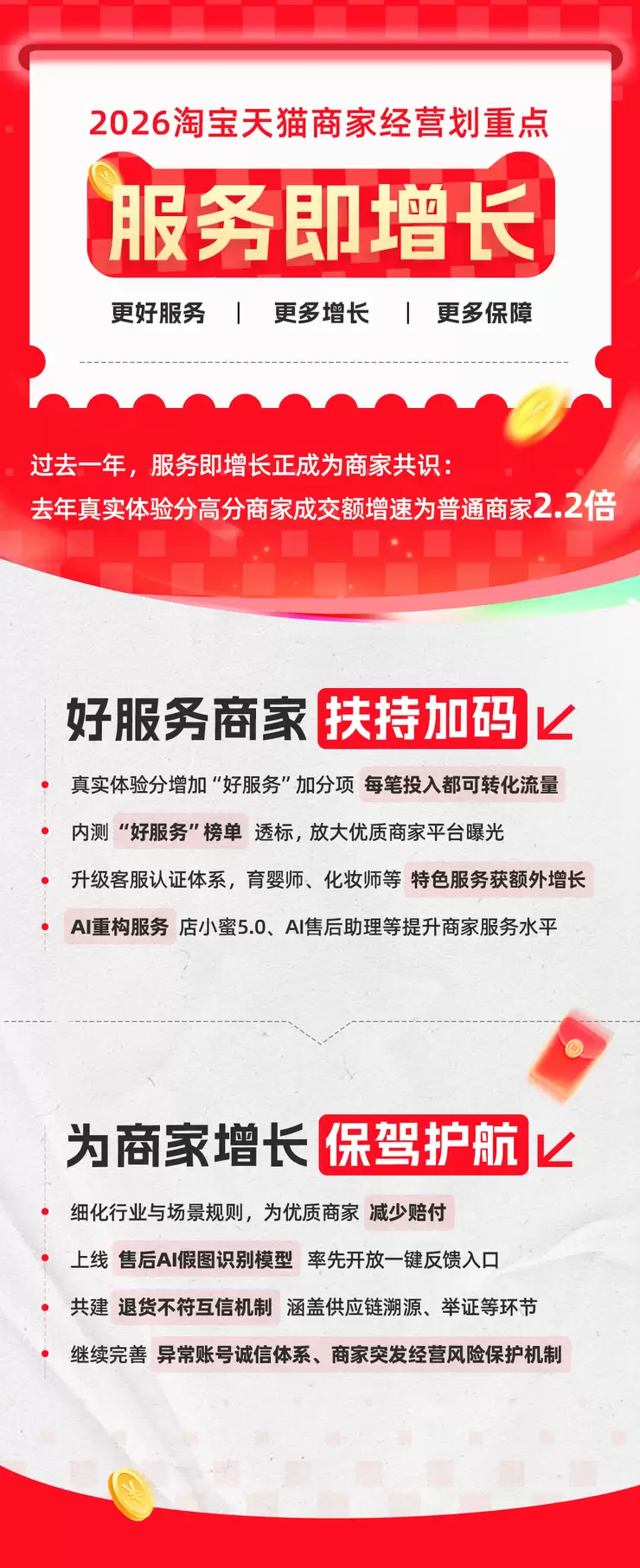 服务即增长！2026淘宝天猫加码优质商家扶持：更好服务，更多确定性增长