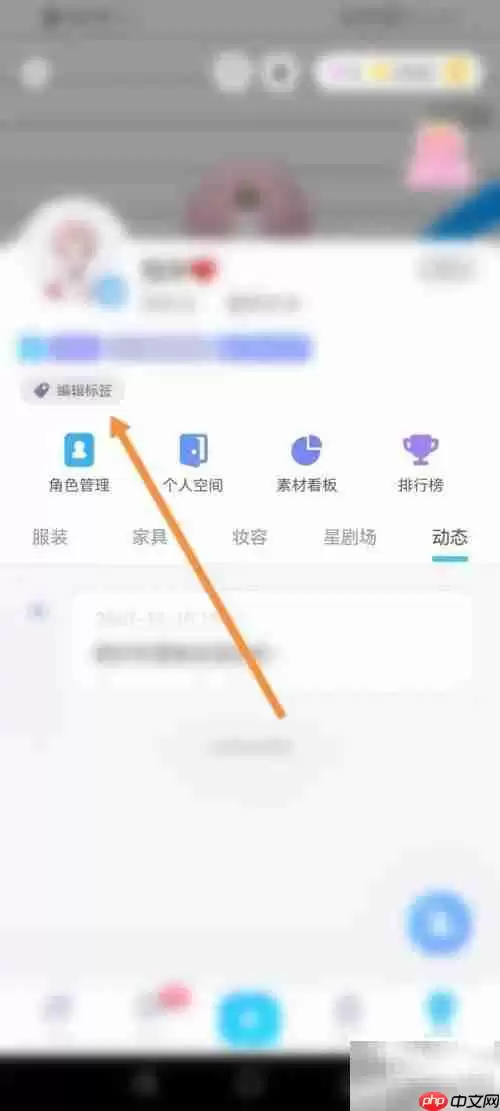 星偶个人标签设置教程