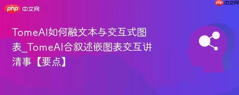 TomeAI如何融文本与交互式图表_TomeAI合叙述嵌图表交互讲清事【要点】
