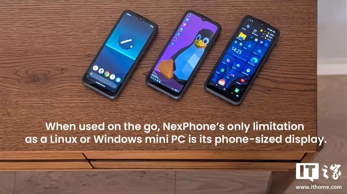 或为Surface Phone铺路!制造商推出Win11/安卓/Debian Linux三系统手机,配WP风格界面