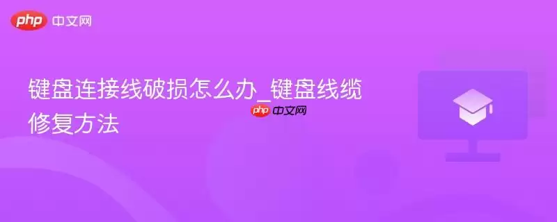 键盘连接线破损怎么办_键盘线缆修复方法