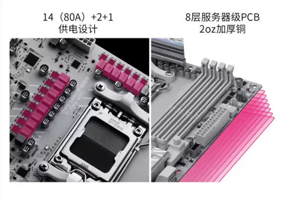 微星MPG B850M EDGE TI MAX WIFI主板上线：银白配色 支持Wi-Fi 7