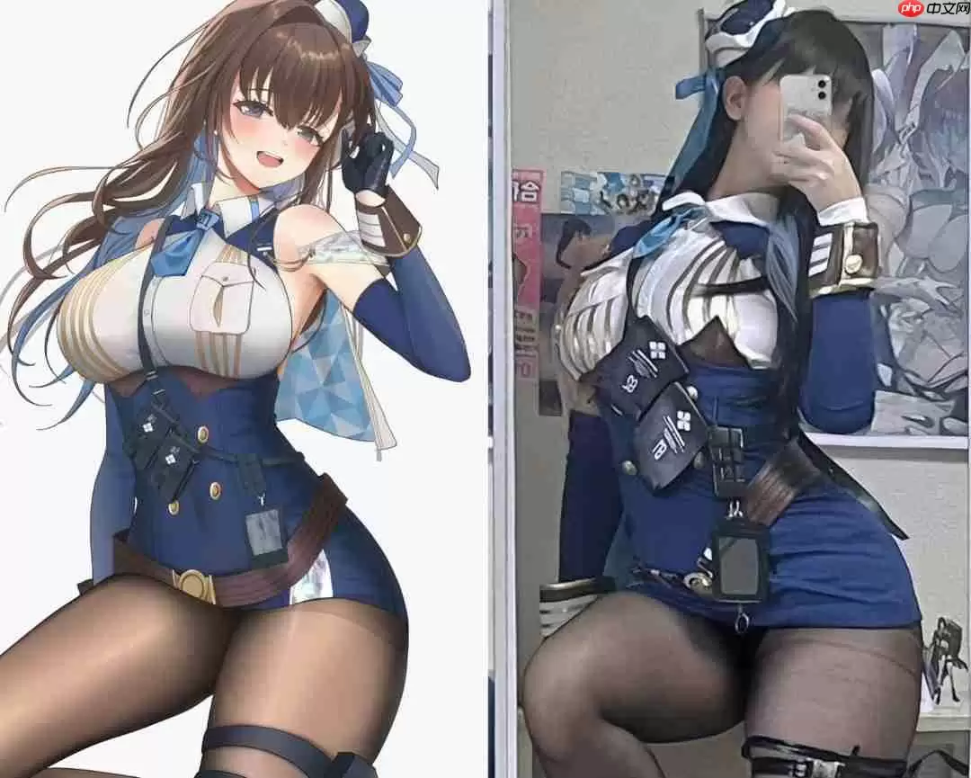 《胜利女神：妮姬》画师Cos 还原自己笔下角色