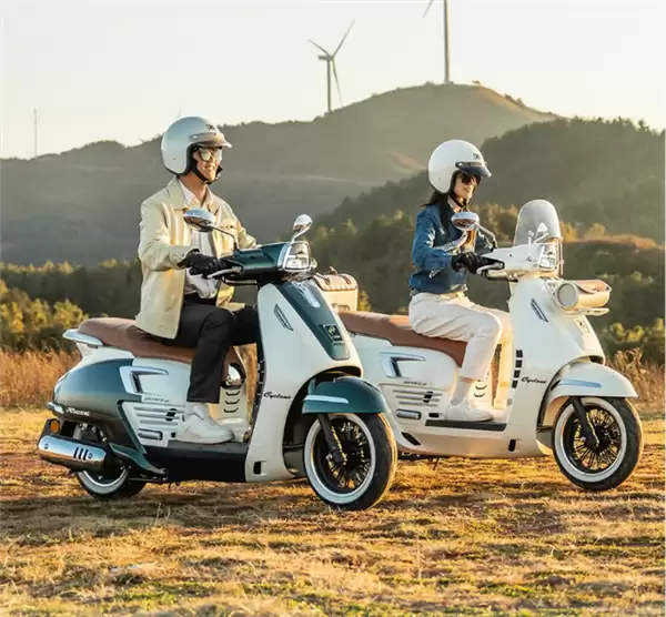 摩托车也卷飞了!赛科龙复古踏板RT250E上市:14999元起