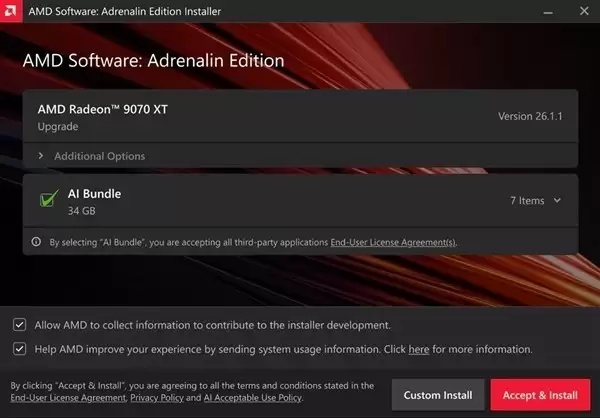 AMD发布AI Bundle驱动,集成PyTorch等五款本地AI工具