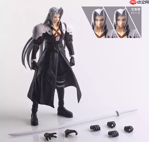 SE公开1997年版FF7萨菲罗斯全新手办 三米长刀魄力重现