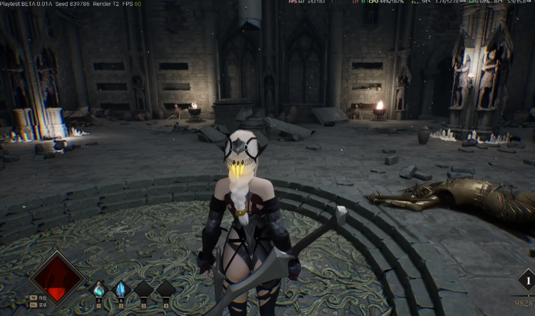 国产独立游戏《夜莺归笼》战斗测试：女性角色死得越多穿得越少