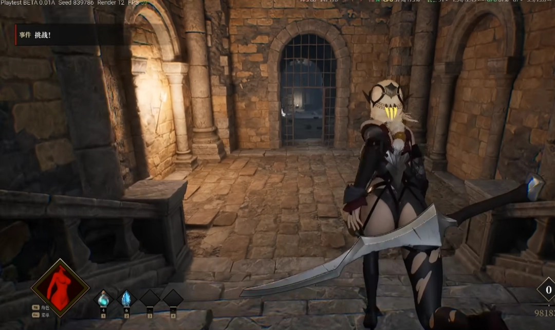 国产独立游戏《夜莺归笼》战斗测试：女性角色死得越多穿得越少