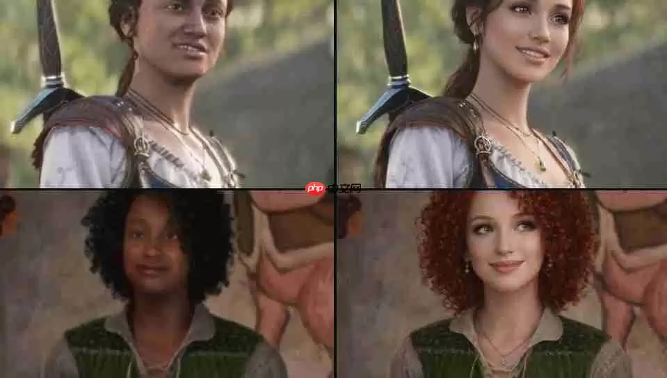 网友将《神鬼寓言4》NPC大妈改成黑美人 顺眼多了！