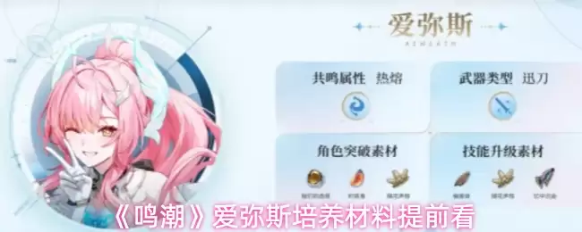 《鸣潮》爱弥斯培养材料提前看