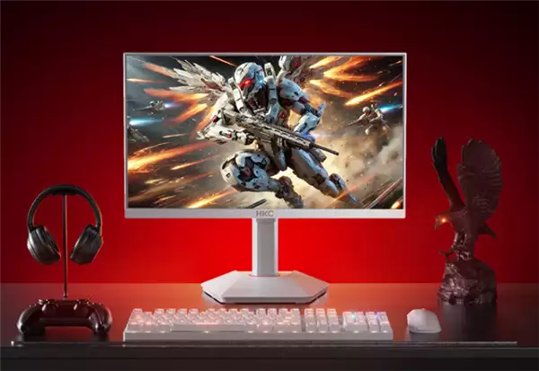 HKC战舰S7W显示器首发919元:2K 235Hz屏、纯白外观
