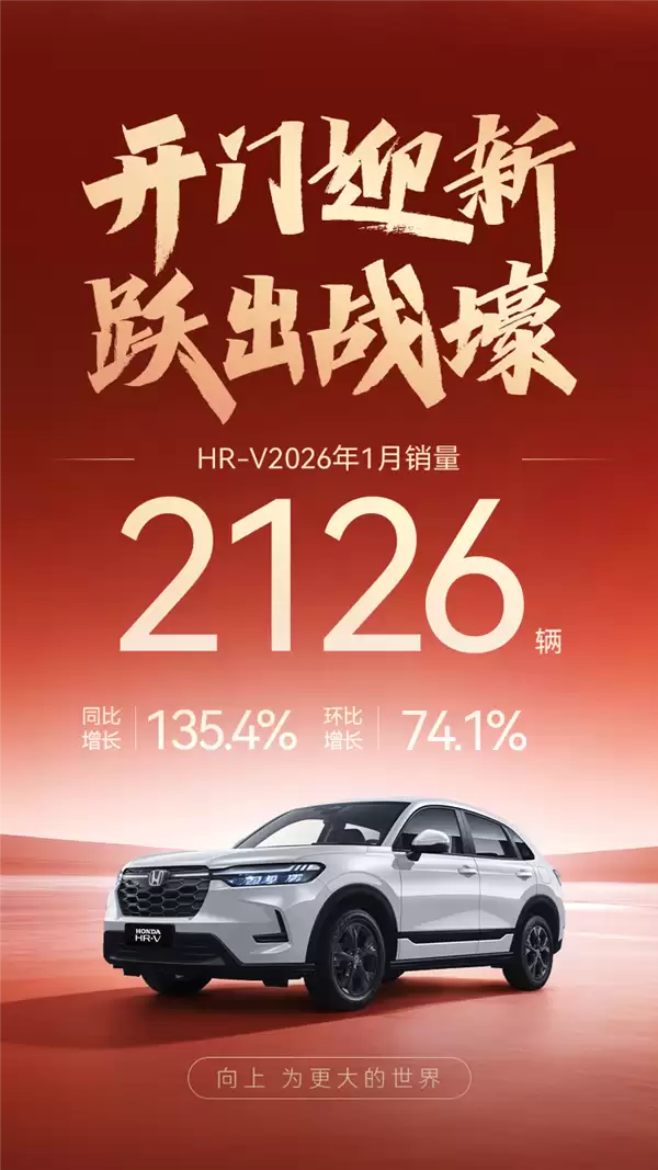 日系车依旧有人爱 东风本田1月卖31377台:CR-V占比超一半