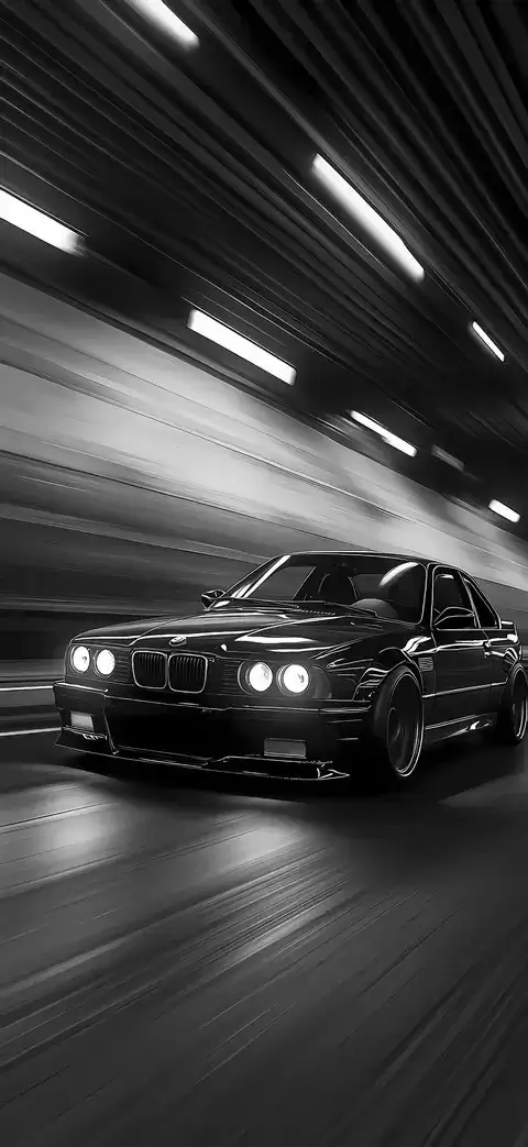 暗黑系汽车壁纸：高分辨率呈现机械质感与视觉张力