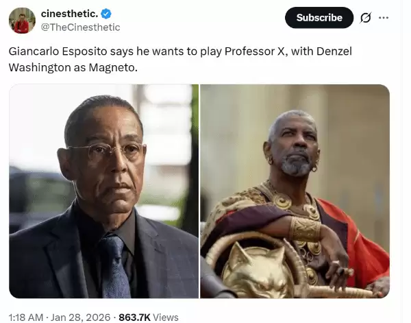 帕特里克·斯图尔特谈X教授塑造理念及盛赞丹泽尔·华盛顿演万磁王