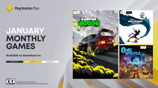 PS Plus港服2026年1–2月免费游戏阵容公布,2月扩容至四款