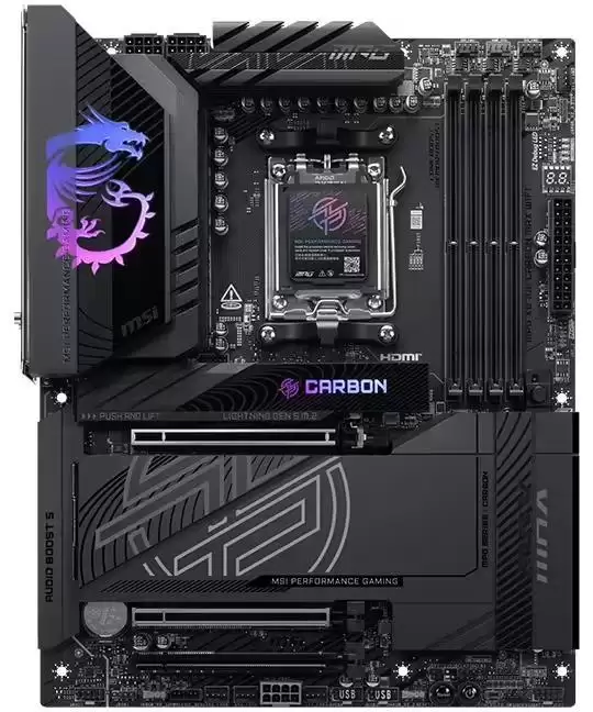 微星MPG X870E CARBON MAX WIFI主板上线，基本规格保持不变