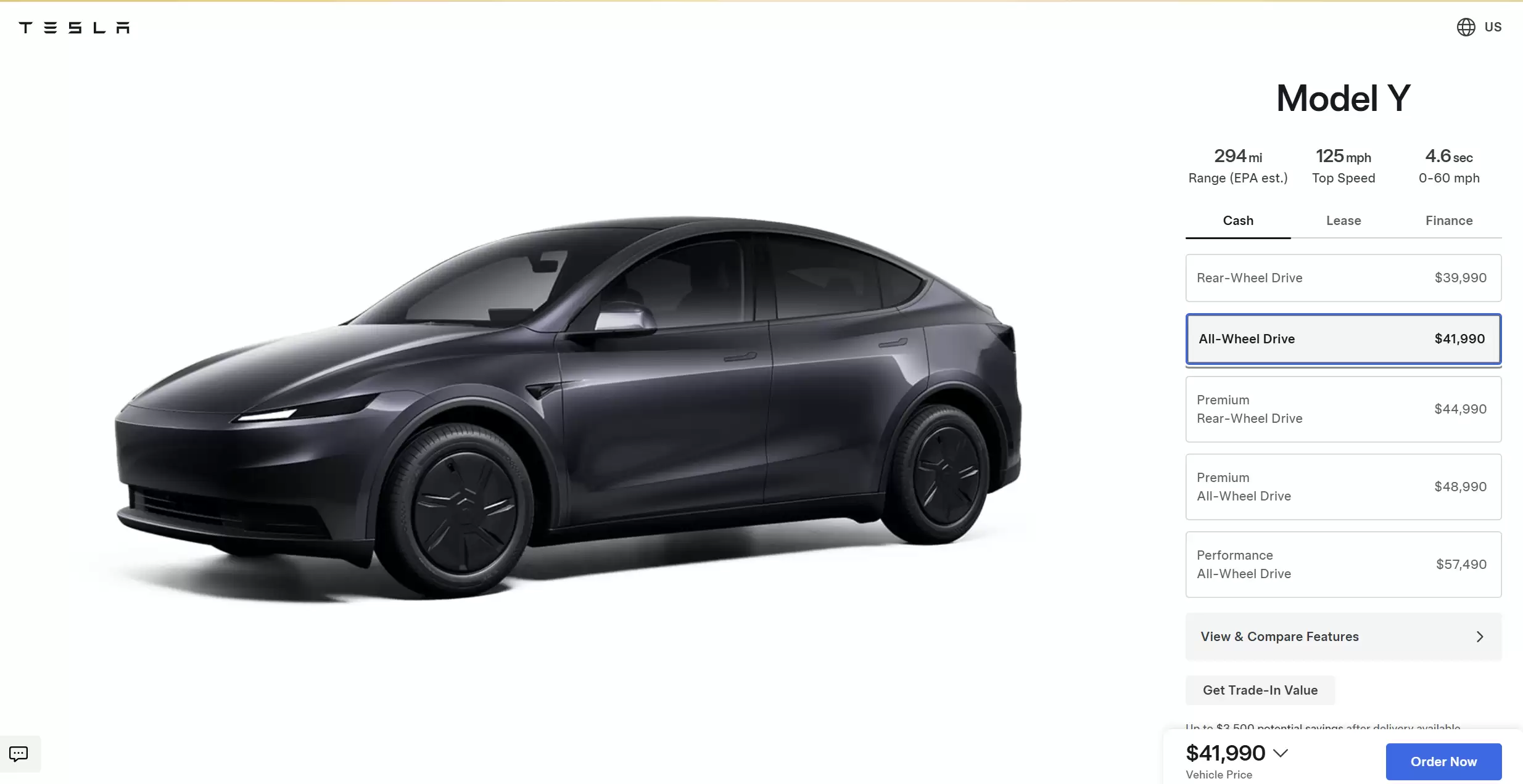 美版特斯拉Model Y全轮驱动版降价7000美元，新车不到30万人民币