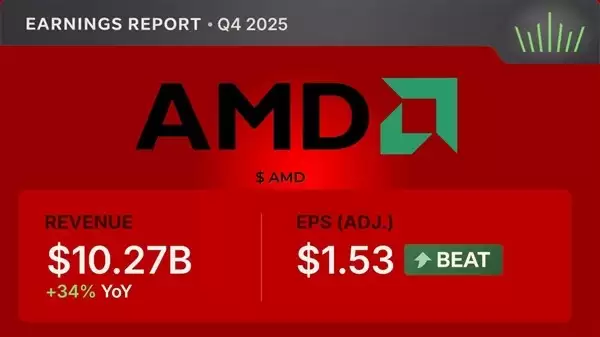 AMD 2025Q4财报超预期但股价微跌，AI算力驱动数据中心与PC业务双增长