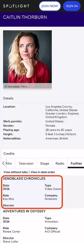 卡特琳·索伯恩确认回归配音KOS-MOS，2026年异度之刃新作或将揭晓