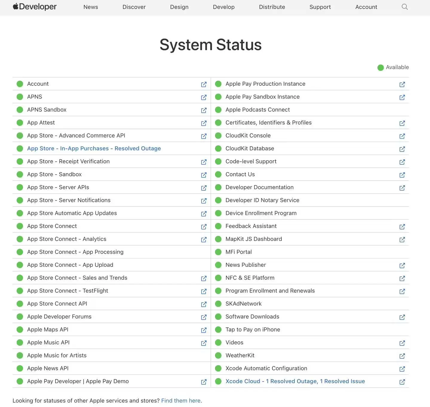 苹果Xcode Cloud服务宕机后现已正式恢复，开发者云端构建受阻超21小时