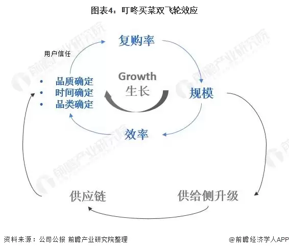 图注4：叮咚买菜双飞轮效应