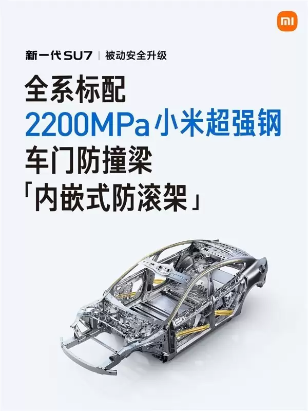 小米联合高校与企业研发2200兆帕热成型钢，创量产最高强度纪录
