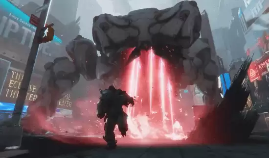 识质存在实机首曝：休与戴安娜联手鏖战巨型机械敌