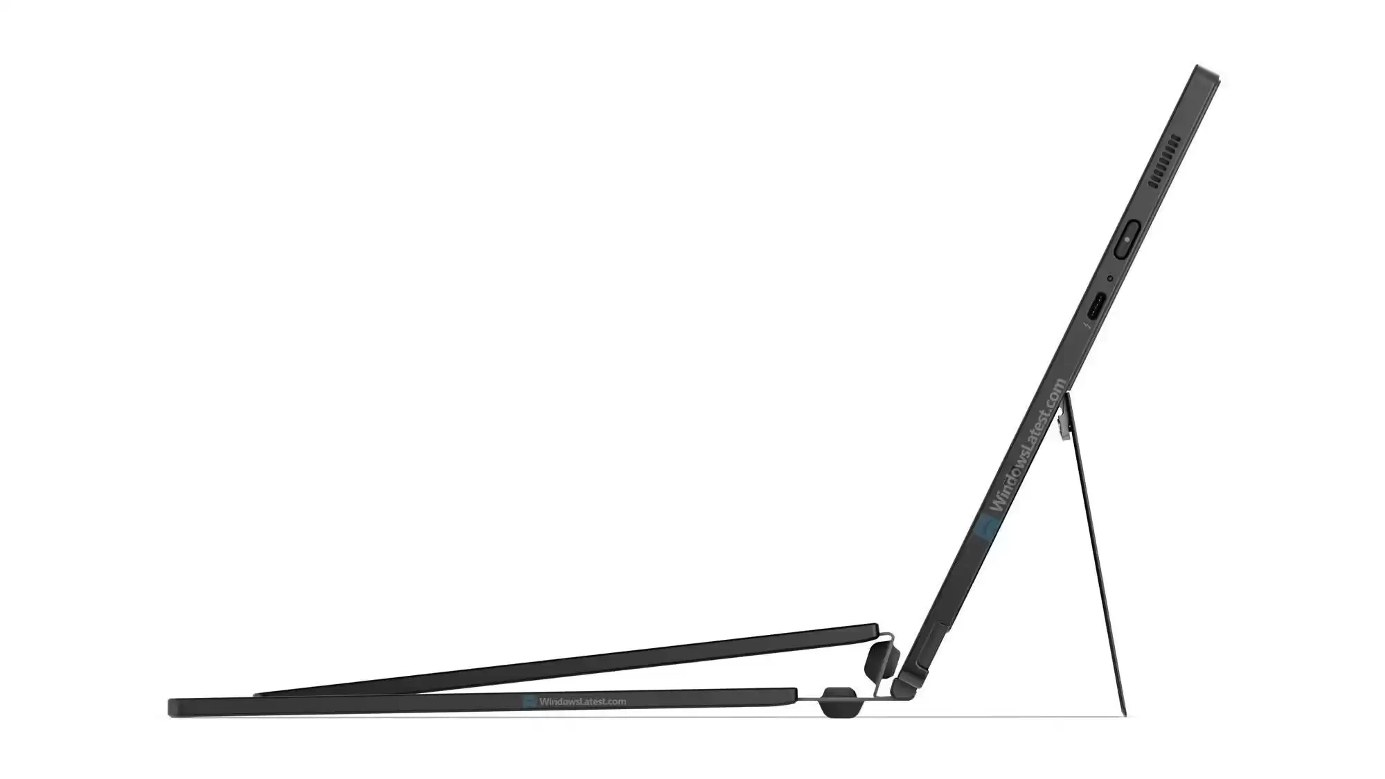 联想ThinkPad X13 Detachable二合一笔记本渲染图曝光：收窄边框，键盘配经典小红点