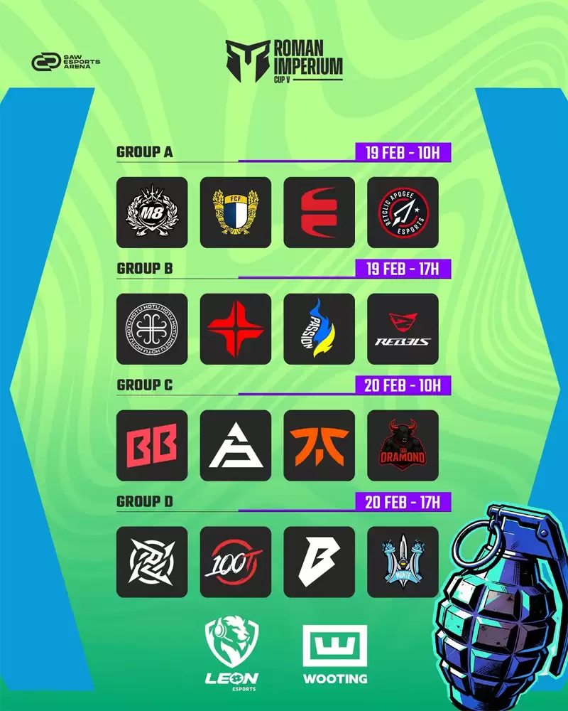 罗马帝国之声杯 第五季主办方公布本届赛事完整赛程:100 Thieves线下首秀对阵NIP 罗马帝国之声杯 第五季主办方公布本届赛事完整赛程:100 Thieves线下首秀对阵NIP