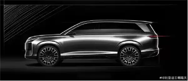 比亚迪大汉渲染图首次曝光!史上最霸气