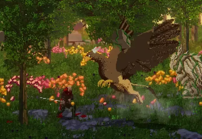 Crimson Capes登陆Steam：像素魂系动作游戏，四人协战魔女猎人史诗