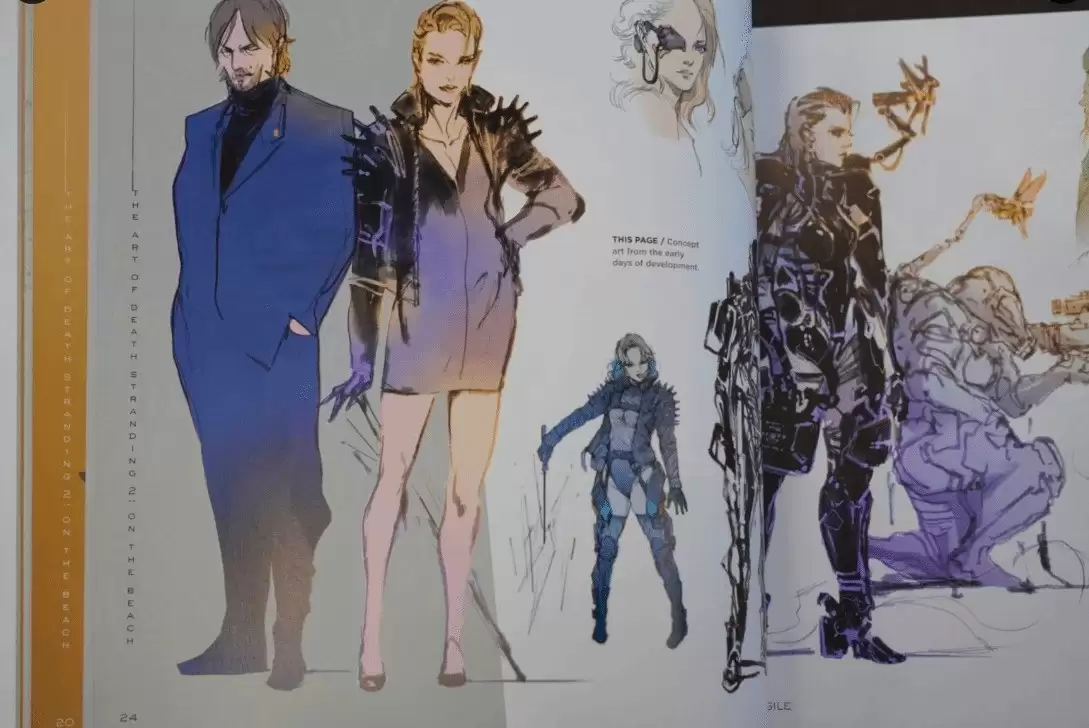 《死亡搁浅2》早期设定曝光！西装短裙造型超惊艳