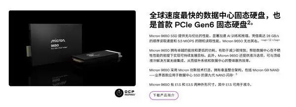 PCIe5.0 SSD尚未普及 PCIe6.0 SSD已经量产了