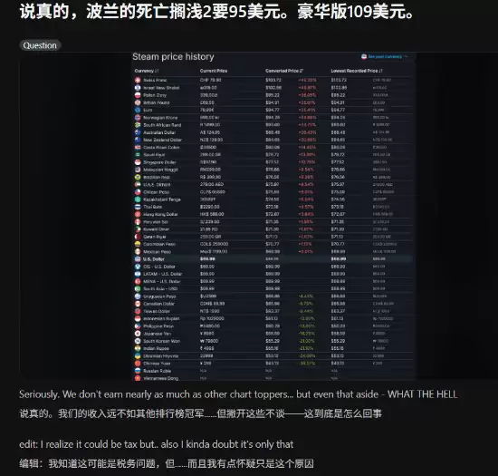 死亡搁浅2全球定价引热议：中波版价差悬殊，玩家质疑购买力适配性