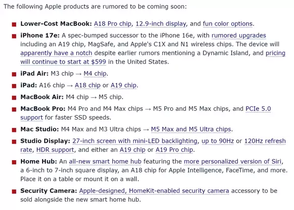 苹果公司将在3月初发布大量新品 包括一款廉价iPhone